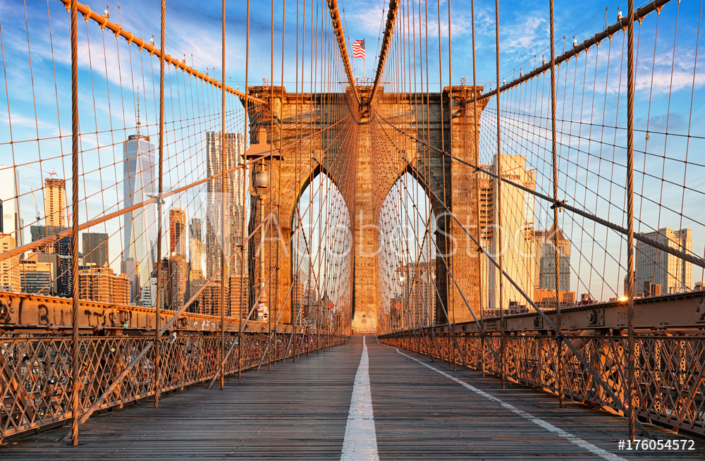 Photo sur plexiglas à Brooklyn Bridge New York